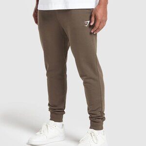 Gymshark Crest Joggers - Brown - Medium